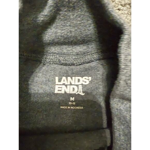 Lands End Women’s Gray Mock Neck Pullover Winter Fall Shirt Medium - Picture 3 of 6